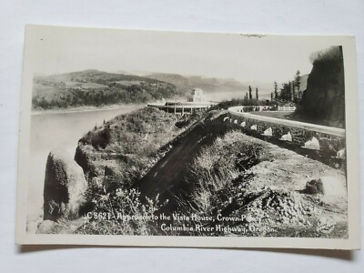 Approach to the Vista House, Crown Point, Columbia River Highway, Oregon Sawyer
