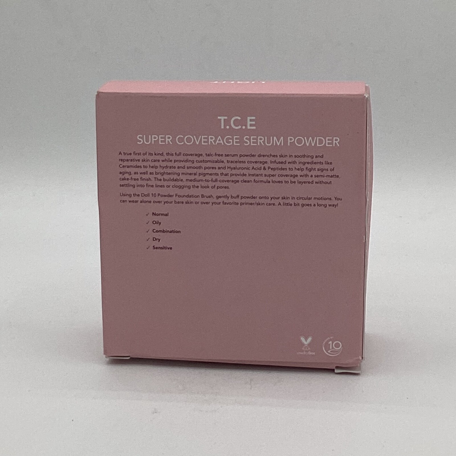 Doll 10 T.C.E. Super Coverage Serum Powder Light Full Size – NEW