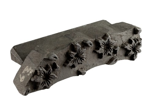 Stamped Antique Wood Carved - Pattern Répétitif Rajasthan India #7027