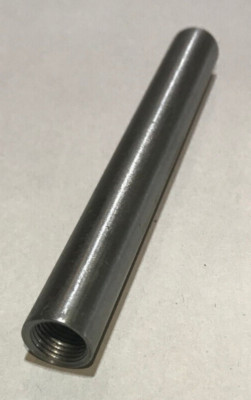 New 4'' Brushed Steel Female Threaded Lamp Pipe, Rod, 1/8F Tap (3/8'') #SP218S