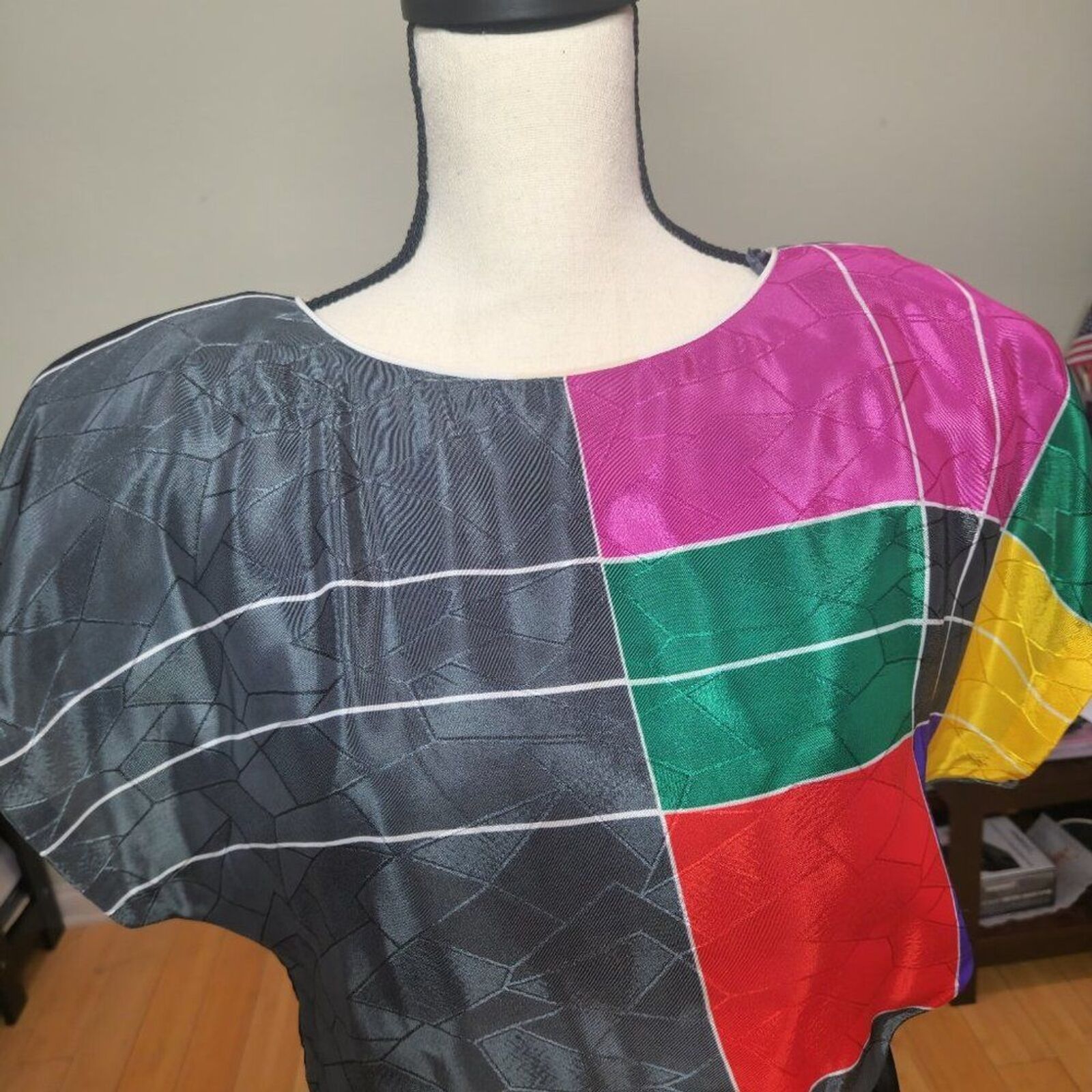 Vintage Colorblock Dress by Act I New York - image 4