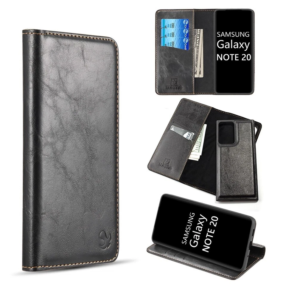 For Samsung Galaxy Note 20 /ULTRA Leather Magnet Wallet Case Cover Stand Pouch - Image 3 of 4