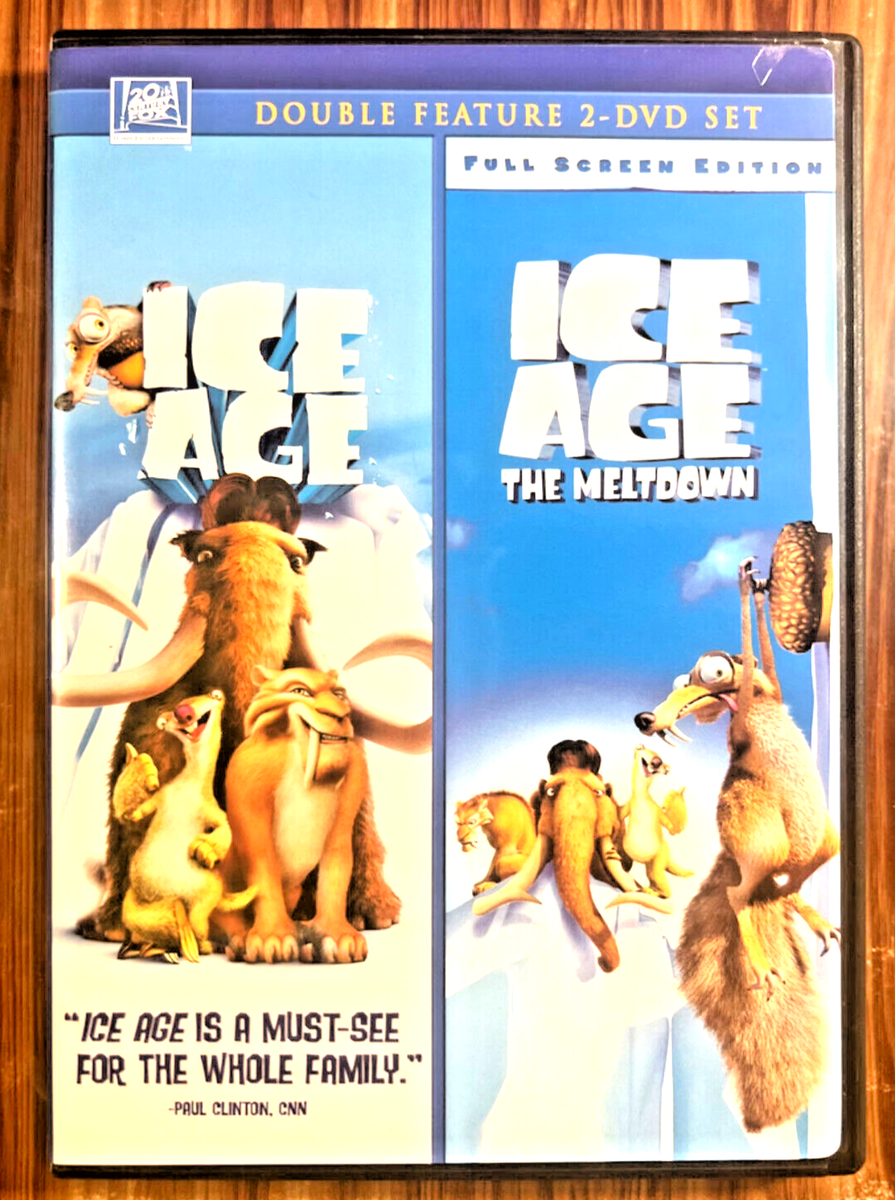 Ice Age Double Feature DVD Movie Set The Meltdown 2-Disk Kids