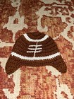 Baby Crocheted Hat Football Helmet Size 0-3 Months — photo 1