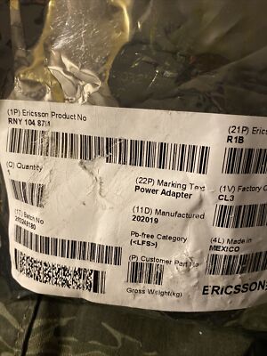 Ericsson RNY 104 87/1 Power Adapters (Lot Of 2)