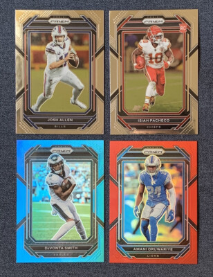 BUY 4, GET 3!  2022 Panini PRIZM Football Color & Autos (+NEW 2/02) You Pick