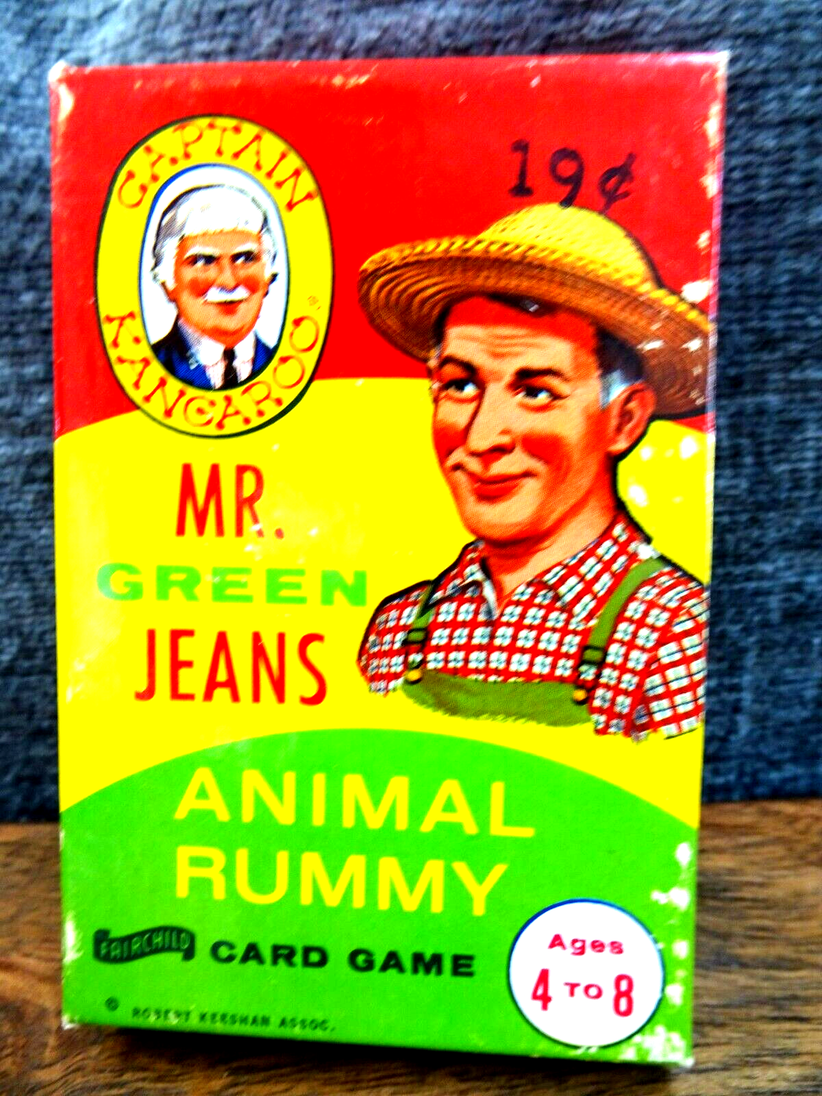 Vintage Card Game Captain Kangaroo Mr. Green Jeans Animal Rummy complete(40)