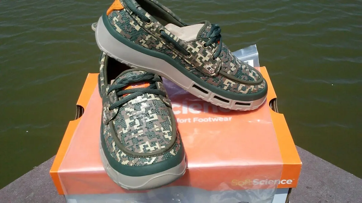 Soft Science Shoes Fishing Boat Shoes Fin 2.0 Camo Shoes Men's sz