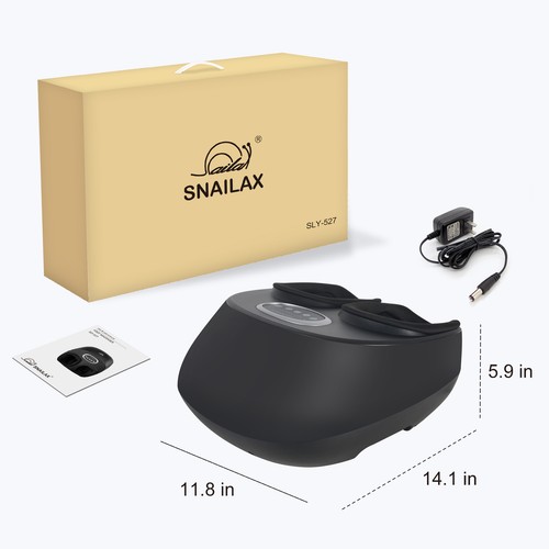 Snailax Shiatsu Foot Massager Machine with Heat,Massage for Pain Relief Black - Picture 9 of 9