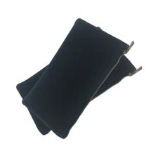 2pcs Black Canvas Tool Bag with Metal Zippers Hardware storage Bag 12x 6.5 inch