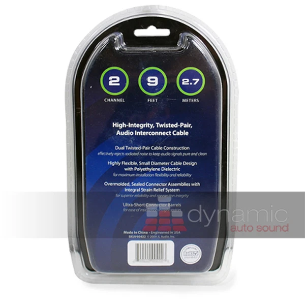 JL AUDIO XD-CLRAIC2-9 NEW 2 Channel 9.ft Car Amplifier RCA Cable Wire Amp New - Image 2 of 2