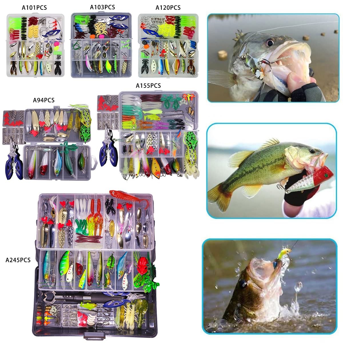 Fishing Lures Freshwater Tackle kit.crankbaits, Soft Lures, Jigs,Spoons and M... - Image 9