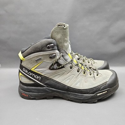 Salomon X Alp Mid LTR Gore-Tex Boots Mens Size 9.5 Gray Waterproof Hiking
