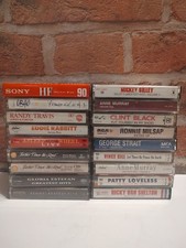 Lot of 18 Rock Country Cassettes 80  s 90  s UB40 George Strait Randy Travis Blank