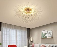 Wilon 6 Light Gold Dandelion Chandelier Ceiling Light Fixture Dining Room Foyer