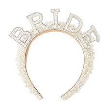 Elegant Pearl Bride Headband Bride To Be Headband with Exquisite Pearls Bridal