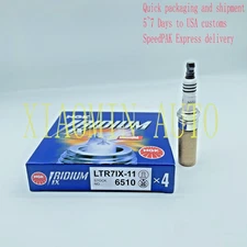 4PCS NGK Iridium IX Spark Plugs LTR7IX-11 6510 For Ford Ecoboost Focus ST250 MK3