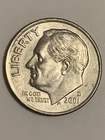 2001-D Roosevelt Dime 10 Cent Coin.