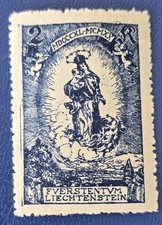 Stary znaczek pocztowy.  Liechtenstein.  Nieużywany. (306)
