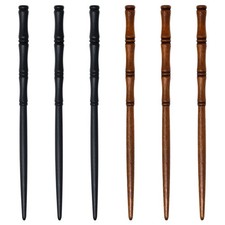Honbay 6PCS Retro Wooden Hair Sticks Bamboo Shape Hair Chopsticks Handmade Wo...