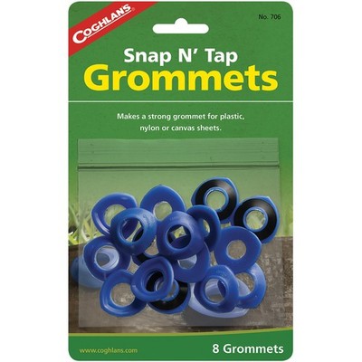 Coghlan's Snap-N-Tap Grommets (8 Count), for Canvas, Plastic, Tarps 1/2'' Repair