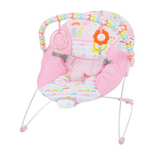 Baby Bouncer Soothing Vibrations Infant Seat - Removable -Toy Bar, Nonslip Feet,