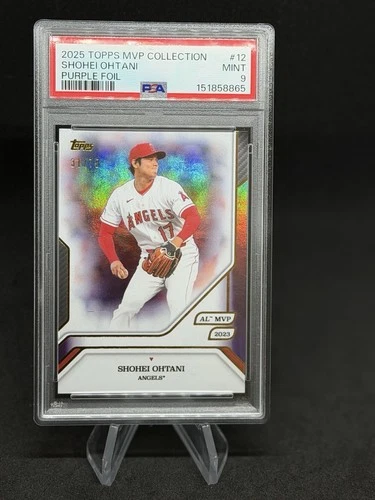 2025 Topps Now Shohei Ohtani Purple Foil /75 #12 PSA 9