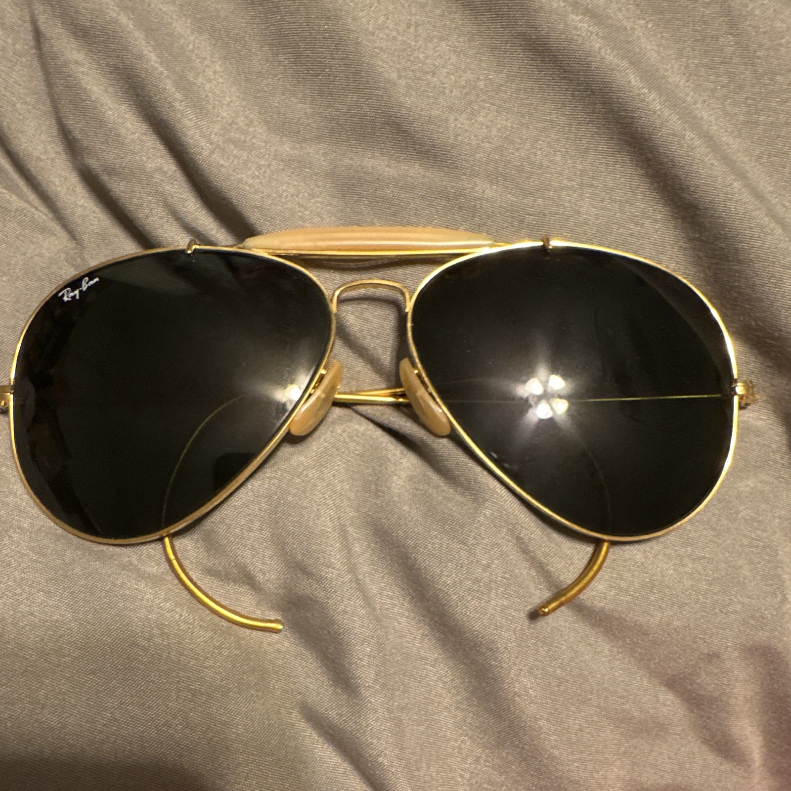 Vintage B&L Ray-Ban Outdoorsman 62mm USA Aviator Sung… - Gem