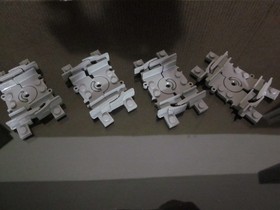 Lego Train Track Rails Railway Parts #64022c00 - Flexible Dark Gray - x4