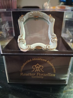 reutter porzellan miniatur Barockspiegel  M 1:12