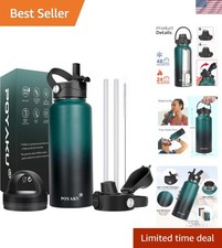 Insulated Stainless Steel Water Bottle 32oz 40oz 64oz 128oz Leak Proof