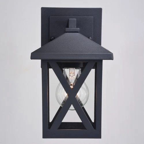 Vaxcel Lighting T0744 Rockford 9" Tall Outdoor Wall Sconce - Black - Picture 3 of 11