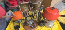 Vintage Fondue Set With Burners And Forks