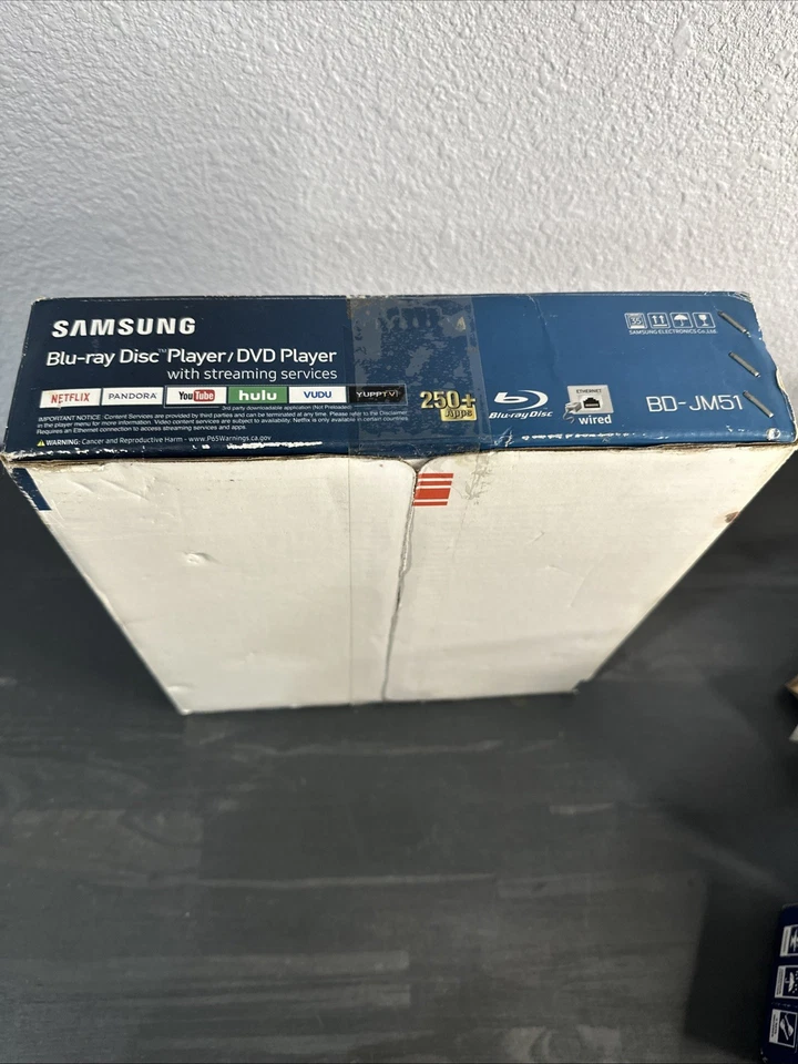 Reproductor de DVD Blu-ray Samsung BD-JM51 250 APLICACIONES LAN incorporada Wi-Fi Ethernet nuevo en caja Foto 3 de 3