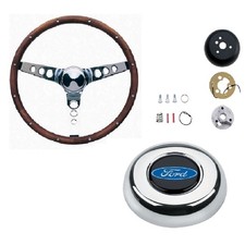 Grant Steering Wheel With Horn Button Installation Kit For 69-91 F-150 Mustang