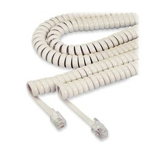 Softalk SOF42265 25 Ft Coiled Phone Cord Ivory