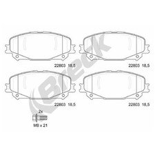 Breck Bremsbelagsatz Bremsklötze vorne 7711946208 22551652