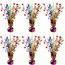 Birthday Table Centerpiece Party Decoration Colorful Foil Tabletop