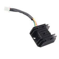 Universal 4 Wire Full Black Motorcycle Regulator Rectifier 12V DC Bike5017