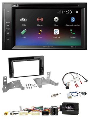 Pioneer Bluetooth Lenkrad USB 2DIN DAB DVD Autoradio für Toyota Aygo AB7 ab 22 k