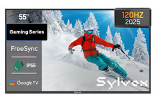 Sylvox 55Inch 120HZ Weatherproof Outdoor TV 4K UHD Outside TV Smart Google TV