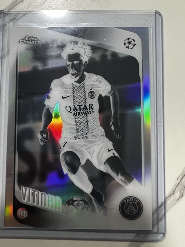 2025-26 Topps Chrome UCC PSG Vitinha Negative Refractor SP