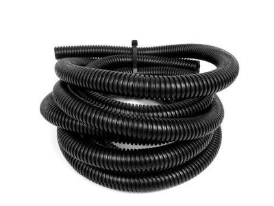 50' Feet 1/4'' Black Split Loom Wire Flexible Tubing Cover 