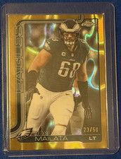Topps 2025 Topps Chrome Gold Lava Refractor Jordan Mailata Eagles #245 23/50
