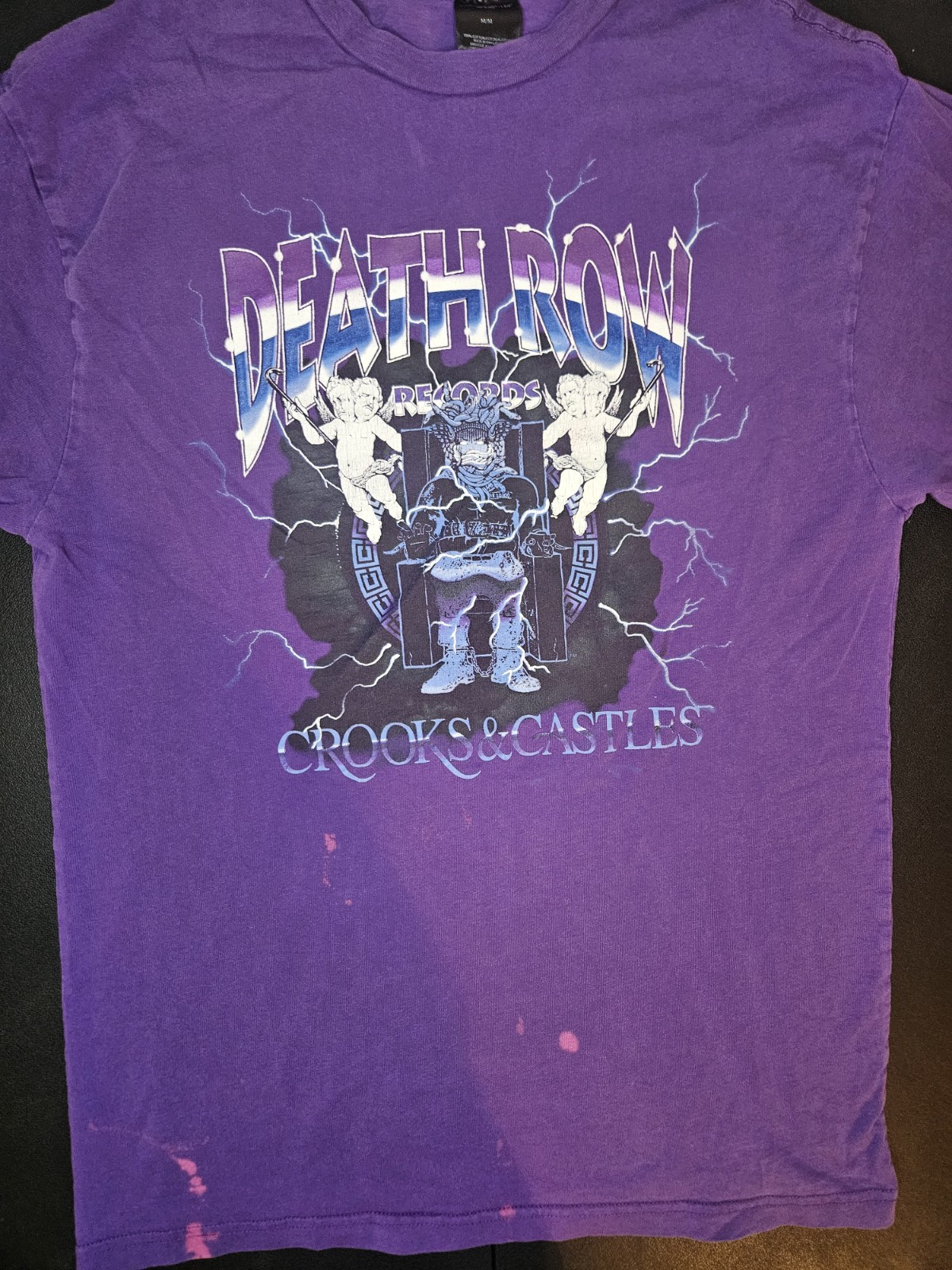 FILA Maglietta M Purple Death Row Records X Crooks & Castles y2k