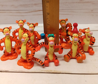 Lot of 8Tigger Figures & Pencil Cake Topper Disney some cosmetic wear 3 are same