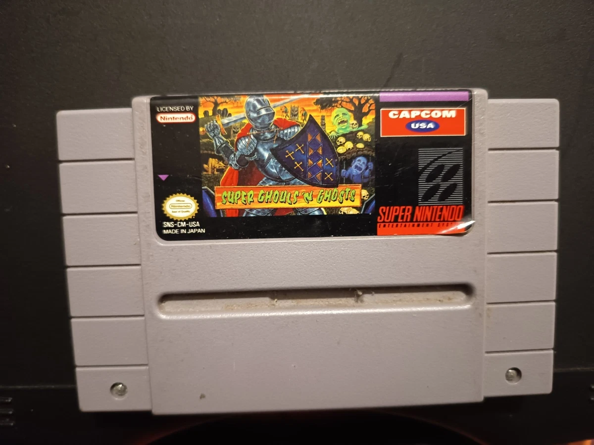 Jeu Super Ghouls 'N Ghosts (Choh Makaimura) Super Famicom - Version Japonaise NTSC-J - Cartouche + Notice