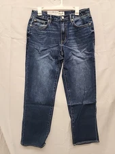Seven7 Women's Loose Straight Jean Size 6 Dark Wash