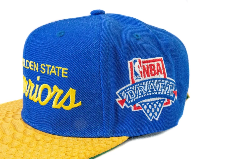 Mitchell & Ness Golden State Warriors Script Draft Day Python Hat-Just Don Style - Image 4 of 4