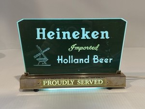 K♢964 Heineken 電光看板 希少品！！ 品番0767 Heineken NeonSign ハイネケン ネオンサイン ヴィンテージ